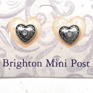 Brighton Sterling Silver Heart Post Earrings